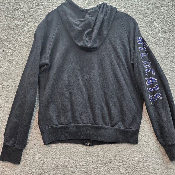 Kentucky Wildcats Black Zip-Up Hoodie Rhinestone Sleeve womens Large - Picture 4 of 5